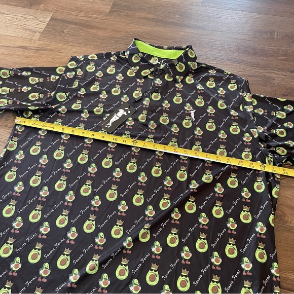 New Grunk Dolfer avocado polo golf shirt 2XL - Picture 4 of 6